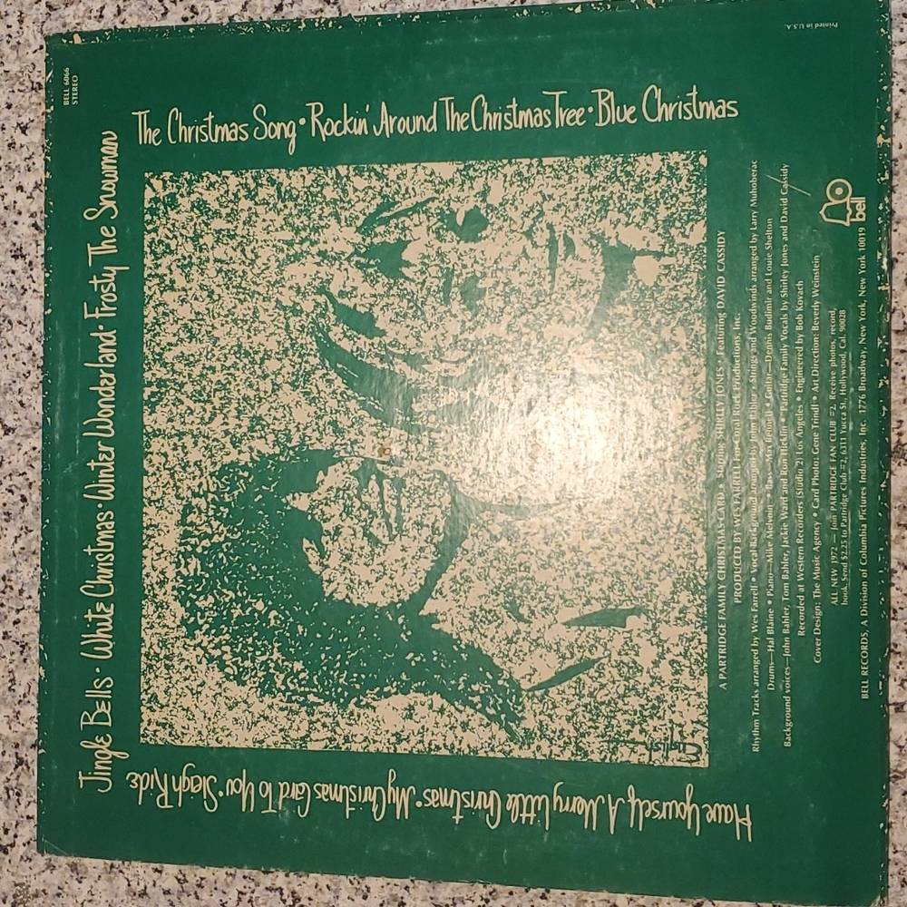 Vintage A Partridge Family Christmas 🎄 Card Vinyl Record - Picture 2 of 4